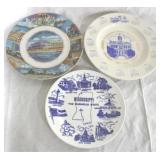 3 Piece Lot of Collector Plates