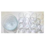 12 Wine glasses & 3 bowls