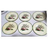 6 Blue Ridge 9" plates