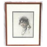 Framed portrait print - 21 x 17