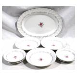 8 piece Royal swirl dishes