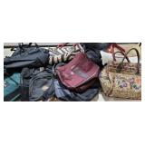 Group of luggage, back packs & etc