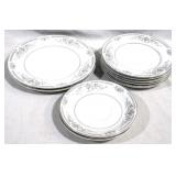 9 piece rose china dishes