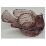 Amethyst glass chicken salt dip