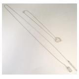 2 Rhinestone necklaces