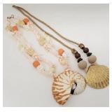2 Shell necklaces