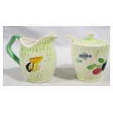 Ceramic Sugar & Creamer Set by Napco