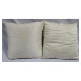 Pair accent throw pillows - 15 x 15
