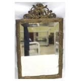 Antique Brass Framed Mirror - 8 x 13