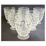 6 Footed American Fostoria Juice Glasses