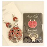 Ladybug motif accessories
