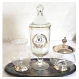 Condiment Set - Silverplated
