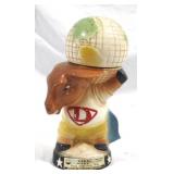 Jim Beam Donkey w/ Globe Bottle - 11" tall