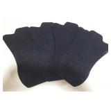 4 Black felt necklace props