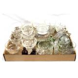 Tray lot of assorted glass items