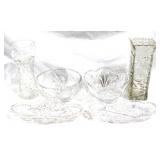 Tray lot of assorted glass items