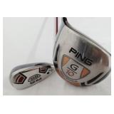Pink G10 & G15 left hand golf clubs