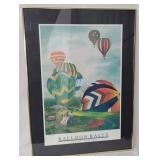 Balloon rally framed print