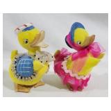 Pair of Kitschy Ducks by Enesco