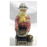 Ezra Brooks Gold Miner Bottle - 11" tall