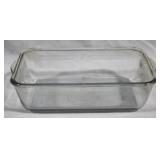 Fire King clear glass loaf pan - 5 x 10