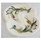 Pottery ashtray, cracked on bottom