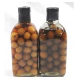 2 Bottles with olives - 9.5"