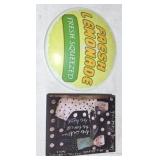 Metal button sign & canvas