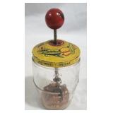 Vintage glass jar chopper