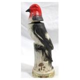 Jim Beam Red Headed Woodpecker Bottle - 13" tall