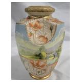 Nippon Vase Hand Painted - cracked - as is