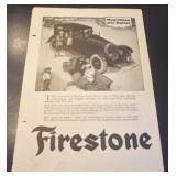Page of Vintage Advertisements-Firestone Ad