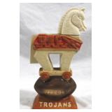 Ezra Brooks USC Trojans Bottle - 12" tall