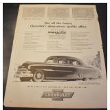 Page of 1957 Look Magazine-Chevrolet Ad