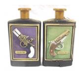 Jim Beams Guns/Pistols Bottles x2