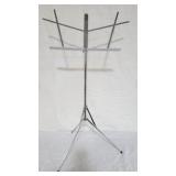 Folding metal music stand, 2 part, 38"