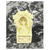 Mini snowbaby with wreath