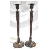 Pair 19" tall candlesticks