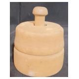 Vintage acorn oak butter mold