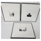 Set of 3 framed photos - 17 x 19