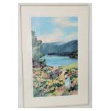 Framed print under glass