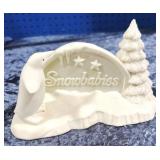 Snow Baby Penguins with Tree