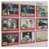 9 1977 Star Wars Cards (Red)