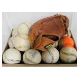 Softballs & Glove