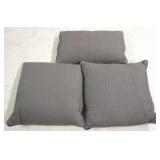 3 Throw Pillows, grey