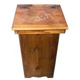 Wooden Trash Bin - 16 x 15 x 29