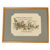 Framed Needlepoint - 12 x 15