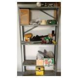 Metal Shelf w/ Contents