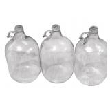 3 Glass One Gallon Jugs