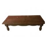 Wood Coffee Table - 58 x 26 x 15